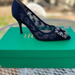 J.Renee Midnight Blue Embellished Heels